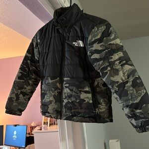 Camo North Face kids jacket